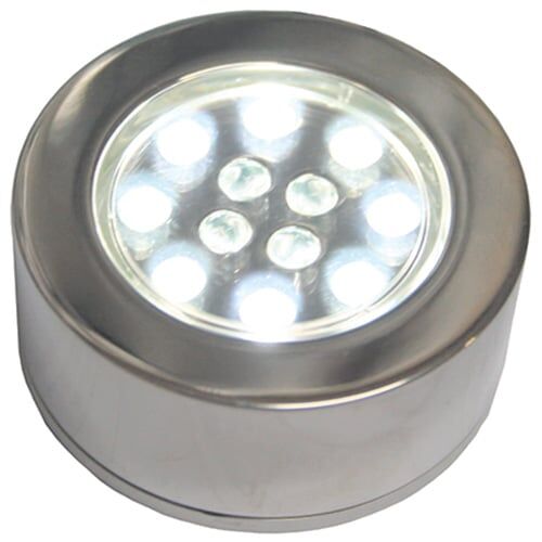 12V LED Dual Red and White Led Stainless Steel Light